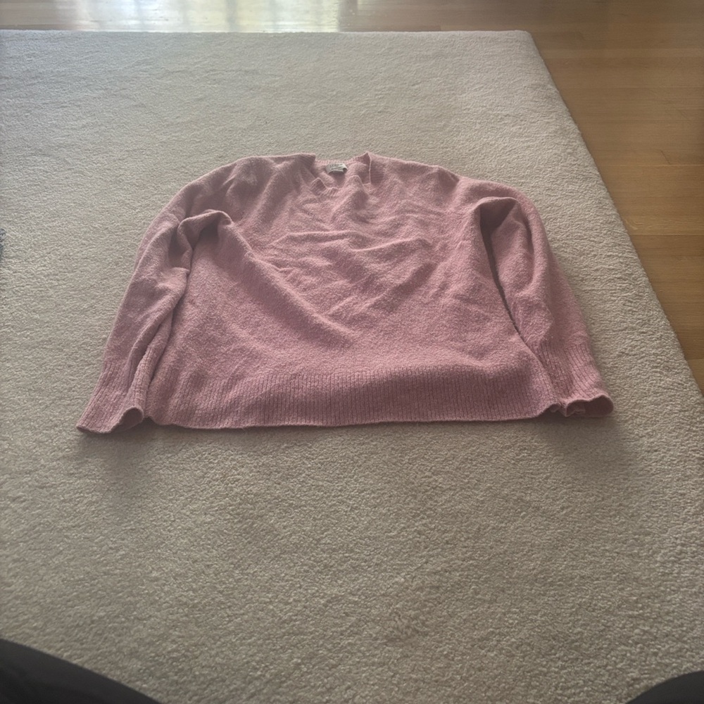 LOFT Soft Pink V-Neck Sweater